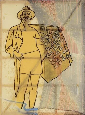 Painting of Sigmar Polke. Gangster, 1988, Reiner Speck Collection.